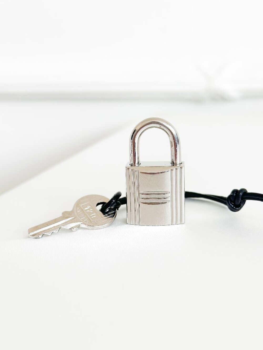 Hermes Cadena Padlock Silver 120